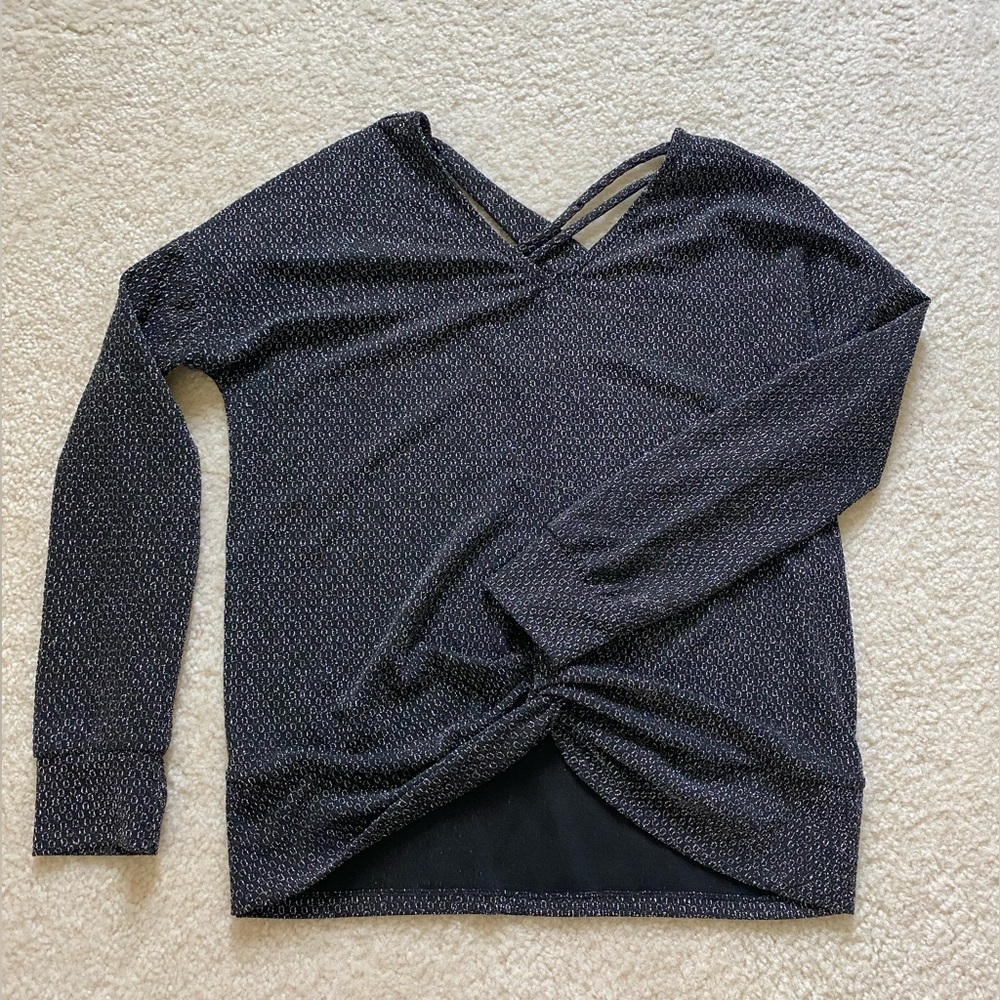 Women’s Shimmery Black Blouse